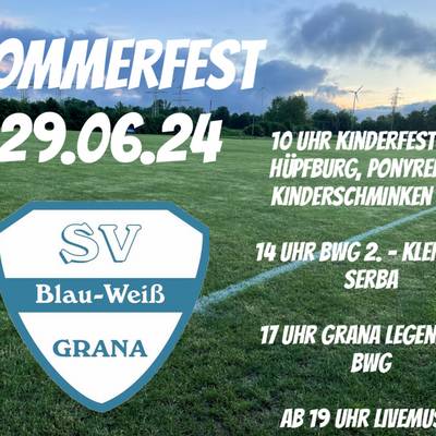 Sommerfest SV Blau Weiss